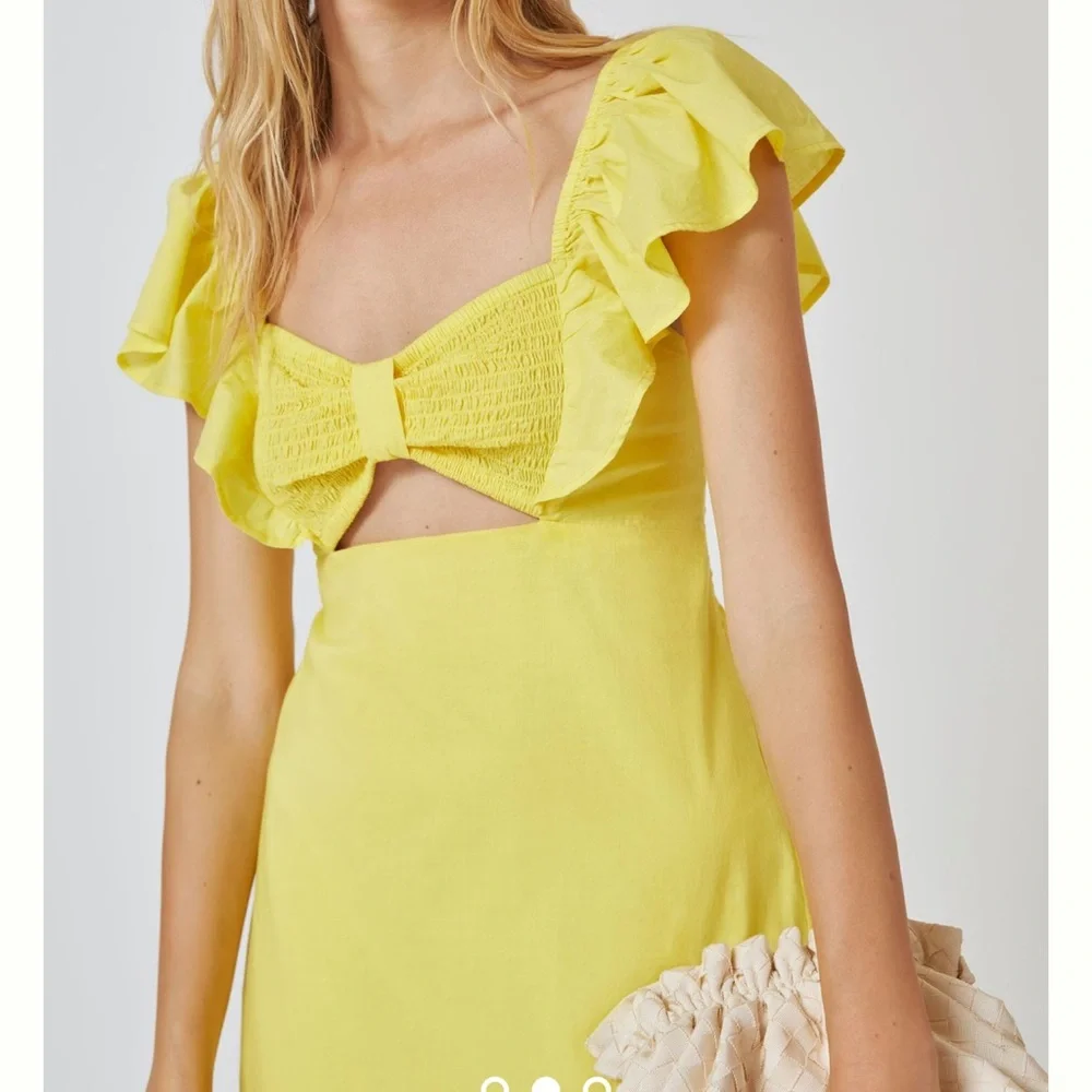 Anthropologie x Farm Rio ruffle Midi dress 👗 - Picture 2 of 4